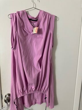 FP Movement by Free People Sleeveless Drawstring Hem Tunic - Lavender Pink
